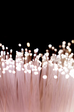Light Fibers in a Dark Setting Create Bright Points of Light