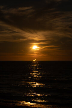 Solar eclipse at the Baltic sea.