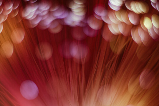 Colorful Abstract Design With Blurred Lights and Warm Tones