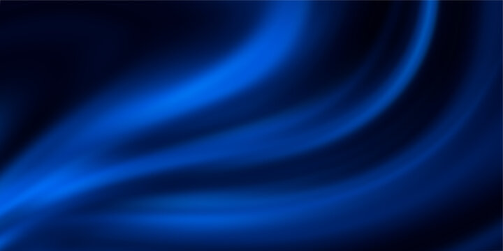 Abstract Fluid Waves in Dark Azure Shades with Cobalt and Black Undertones for Artistic Background or Design Use