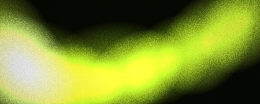 Vibrant lime green and yellow blurred gradient background with noisy texture creating an energetic abstract art design for modern digital projects