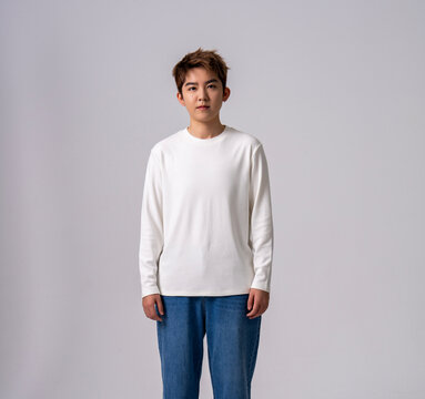 portrait of a young man in jeans