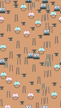 Industrial Tools Seamless Pattern