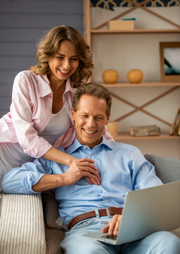 Couple Working Together.