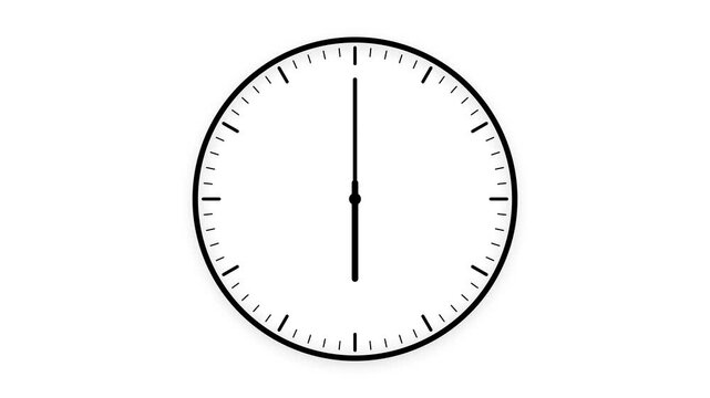 clock isolated on white background
