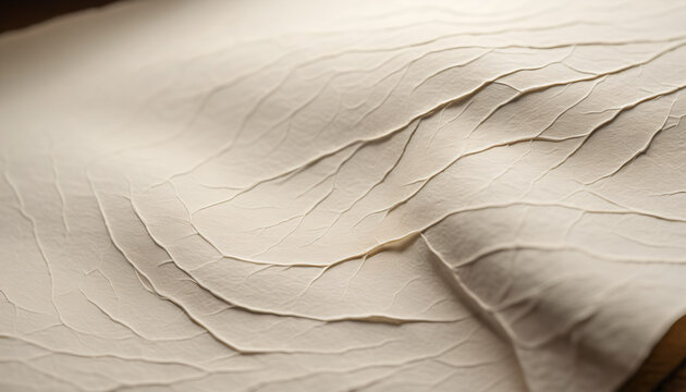 Macro minimalist smooth neutral fabric surface with subtle diagonal tension