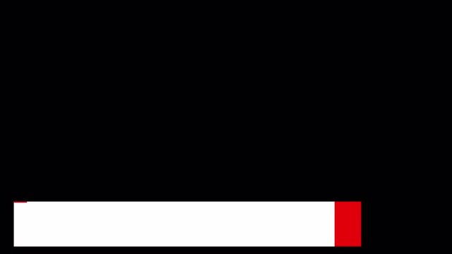 Minimal lower third animation with white rectangular banner and red accent, 4K transparent alpha channel overlay