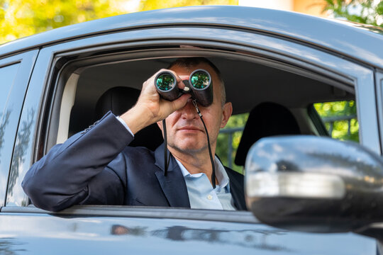 Concept of CIA, KGB, intelligence, espionage, private detective work, surveillance and secret information gathering.