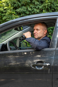 Concept of detective work, intelligence services, espionage, surveillance and covert information gathering.