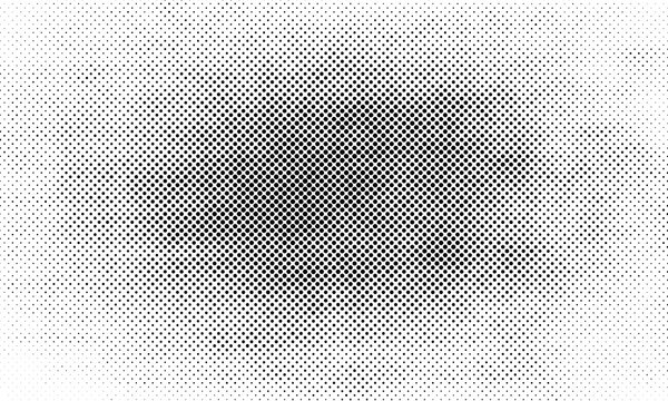 Abstract black and white halftone pattern background featuring a subtle gradient effect for artistic texture design and digital graphic projects