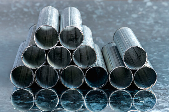 Stack of Thin Walled Steel Tubes with Cut Cross Sections