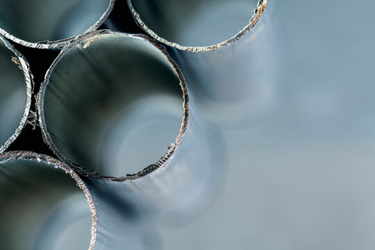 Stack of Thin Walled Steel Tubes with Cut Cross Sections