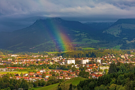 Sonthofen - Regenbogen - Allg&auml;u - Sp&auml;tsommer