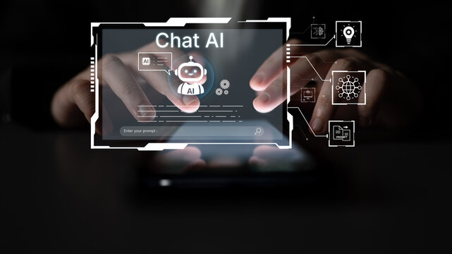Futuristic AI assistant with autonomous agent capabilities, AI natural language understanding, and seamless business workflow AI integration. AI for modern productivity and tech solutions. Corpus