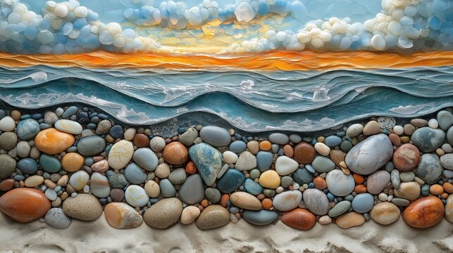 Mol pebble background