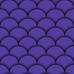 Purple Scalloped Fish Scale Pattern with Soft Shadows © Jarliel