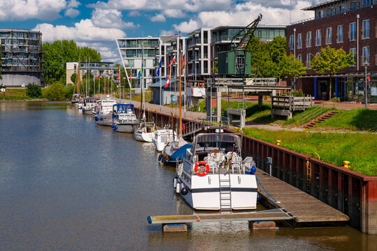Buxtehude, Germany. The marina.