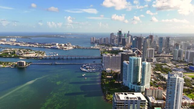 Best 2026 aerial Miami video 4k 24fps