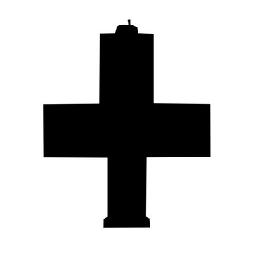 Minimal single line Place Ville Marie Montreal tower icon