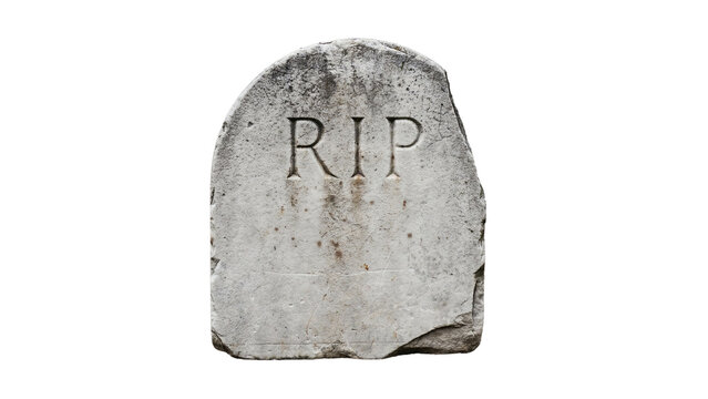Old stone tombstone marker with engraved rip letters stone slab stone texture