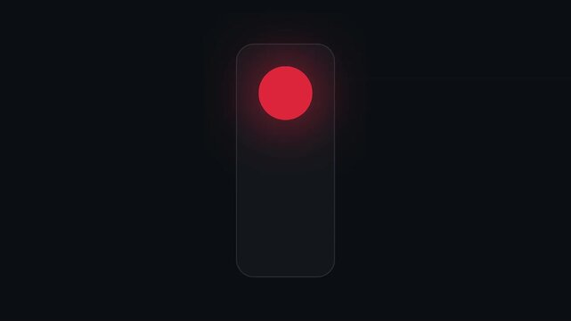Minimalist traffic light signal status