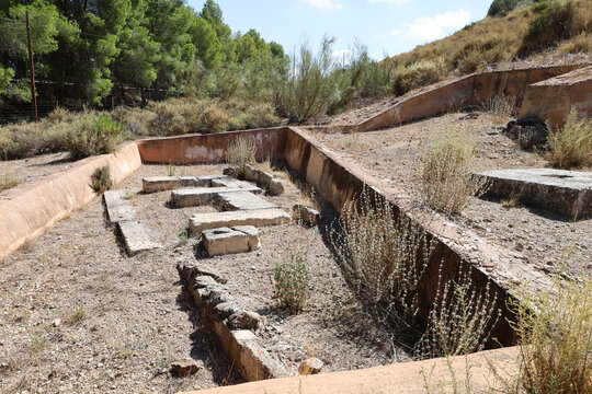 The Necropolis of The Tolmo of Minateda, an important archaeological park located on a rocky hill in Hellin, Albacete
