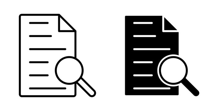 Case studies icon flat outline in black