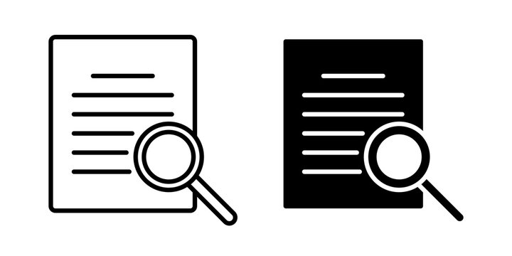 Defining icon flat outline in black