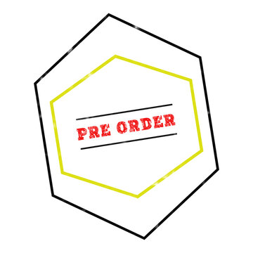 Distressed Pre Order Stamp for E Commerce Promotion
