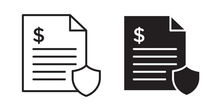 Penalty icon flat outline in black