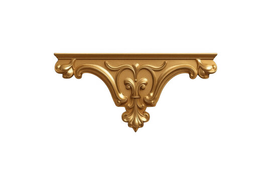 Ornate Golden Carved Corbel Bracket