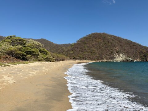 Spiaggia tropicale, parco Tayrona, Colombia