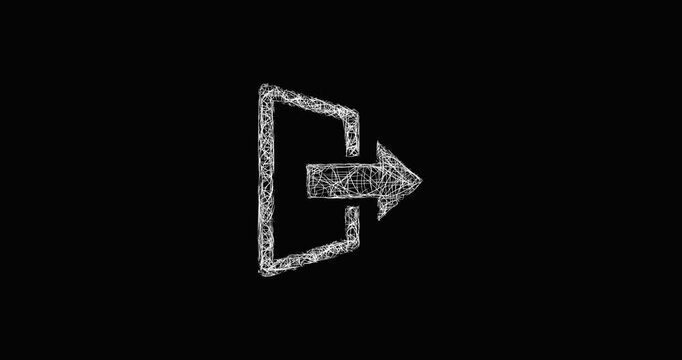 Sketch export arrow icon animation - smooth progressive reveal