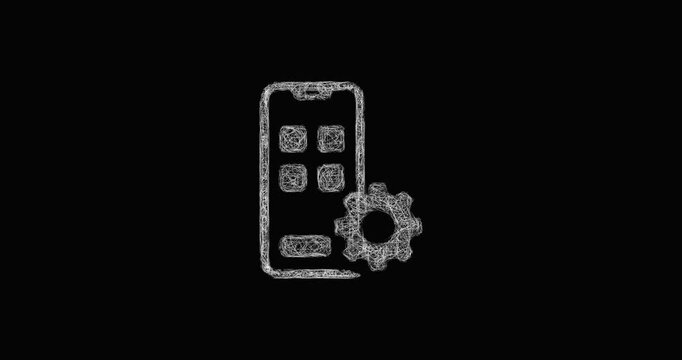 Sketch app development icon animation - smooth progressive reveal