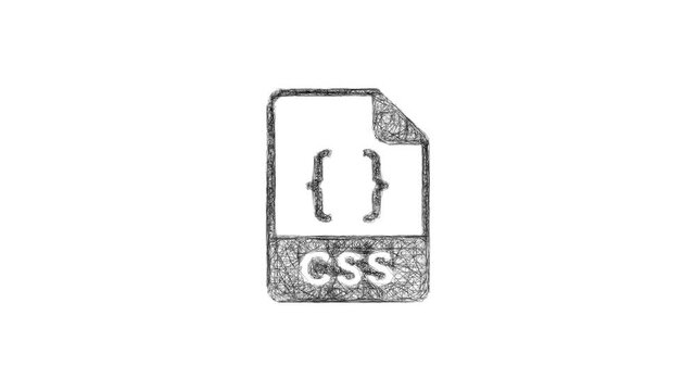 Sketch css code icon animation - smooth progressive reveal