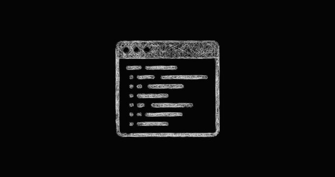 Sketch source code icon animation - smooth progressive reveal