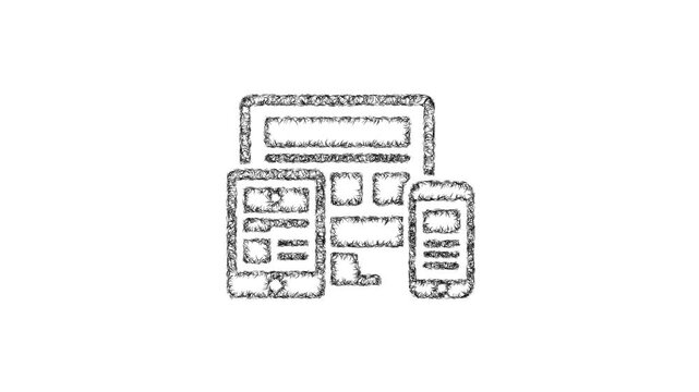 Sketch responsive design icon animation - smooth progressive reveal