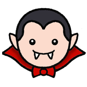 Cartoon Vampire halloween Illustration