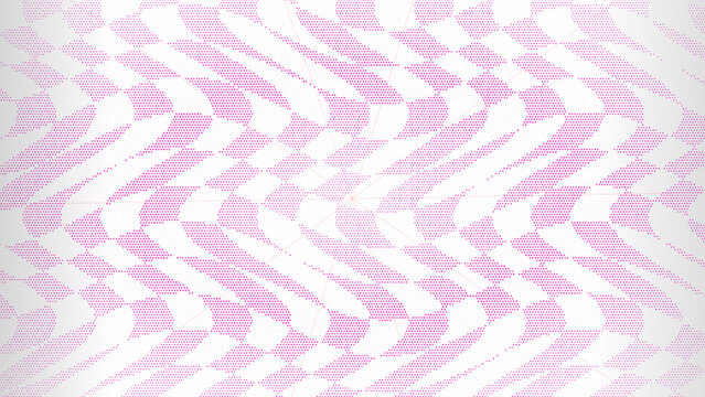 Red radial lines crossing a dark purple background, with a distorted, checkered pattern and, a grainy digital, noise texture for, an abstract look isolated on a transparent background