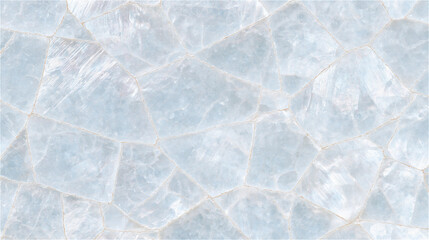 Fototapeta premium Iridescent salt flat texture with cracked geometric pattern background. AI gen