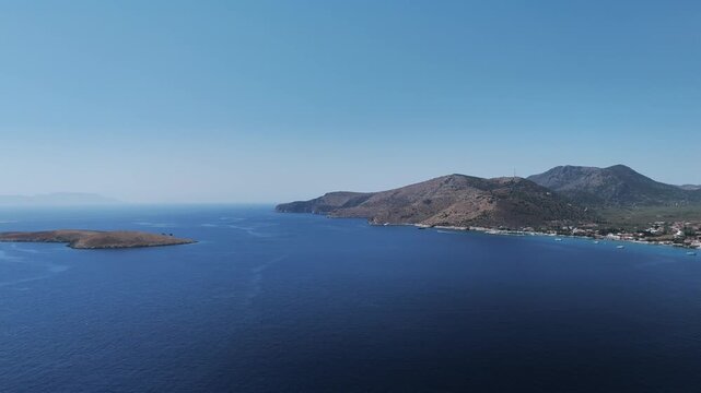 Beautiful Sunset Over Palamutbuku Beach and Sea in Datca