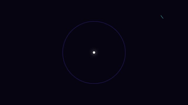 Minimalist loading spinner animation with pulsing circular progress bar for ui 4k
