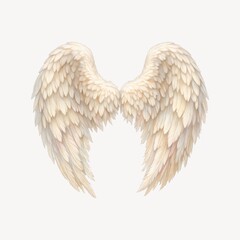 Fototapeta premium Elegant angelic wings illustration