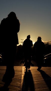 silhouette of man and woman
