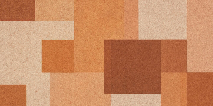 Close-up geometric pattern of neutral-toned modular tiles for interior design projects