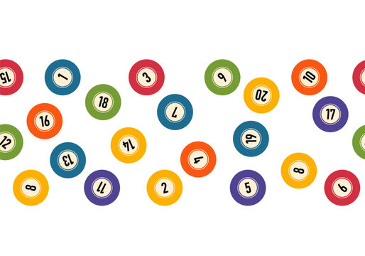 Bingo balls. Bingo lottery, background vector design, lucky balls and numbers of lotto