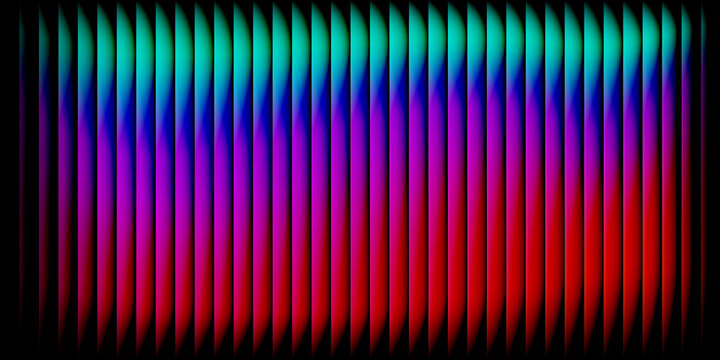 Gradient light spectrum display with prismatic color transition for scientific and technical presentations
