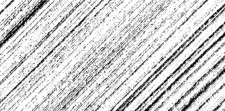 Dense diagonal black streaks form a rough scratched print texture on transparency.