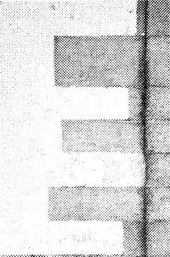 Pale rectangular bars align beside a strong vertical black line.