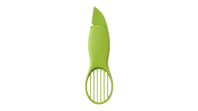 Green Plastic Citrus Zester and Slicer Kitchen Tool